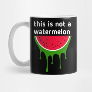 Palestine flag color watermelon Mug